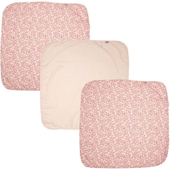 Bebe-jou Bambusová mušelínová plienka 70x70 cm súprava 3ks Leopard Pink