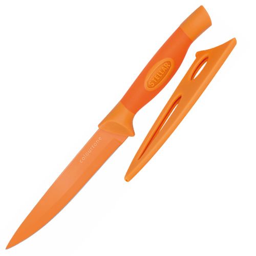 Stellar Univerzálny nôž , Colourtone, čepeľ nerezová, 12 cm, oranžový