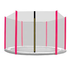 Aga Ochranná sieť 305 cm na 6 tyčí Black net / Pink
