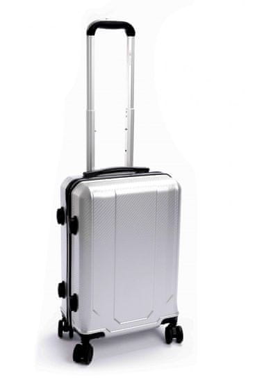 Leonardo kabinový cestovný kufor 33x23x55 cm biela