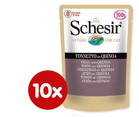 Schesir Kapsička Cat tuniak + quinoa 10 x 100g