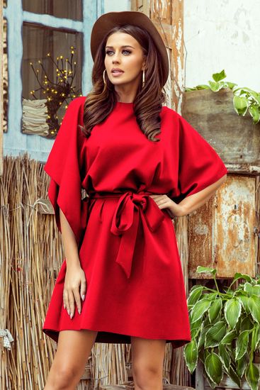 Numoco Dámske mini šaty Sofia červená