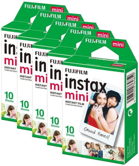 FujiFilm Instax Film Mini Glossy 5x10 (50 ks)