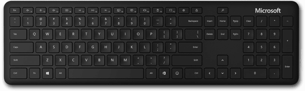 Klávesnica Microsoft Bluetooth Keyboard (QSZ-00014), bezdrôtová s bluetooth, domáce použitie, práca, membránové klávesy, rozloženie US