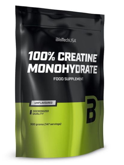 BioTech USA 100% Creatine Monohydrate vrecko 500 g