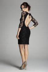 Figl Dámske šaty M076 black + Nadkolienky Gatta Calzino Strech, čierna, XL