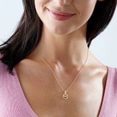 Michael Kors Pozlátený náhrdelník s trblietavým príveskom MKC1108AN710 (retiazka, prívesok)