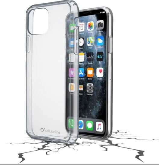 CellularLine Zadný číry kryt s ochranným rámčekom CLEAR DUO pre Apple iPhone 11 Pro Max, CLEARDUOIPHXIMAXT