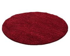 Ayyildiz Kusový koberec Dream Shaggy 4000 Red Kruh 80x80 (priemer) kruh