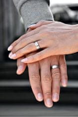 Beneto Pánsky bicolor prsteň z ocele SPP07 (Obvod 64 mm)