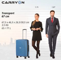 CARRY ON Sada kufrov Transport Blue 3-set