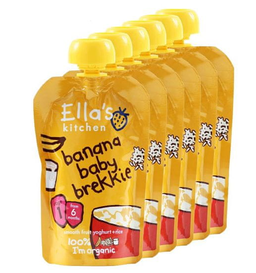 Ella's Kitchen Raňajky - Banán a jogurt 6 x 100g