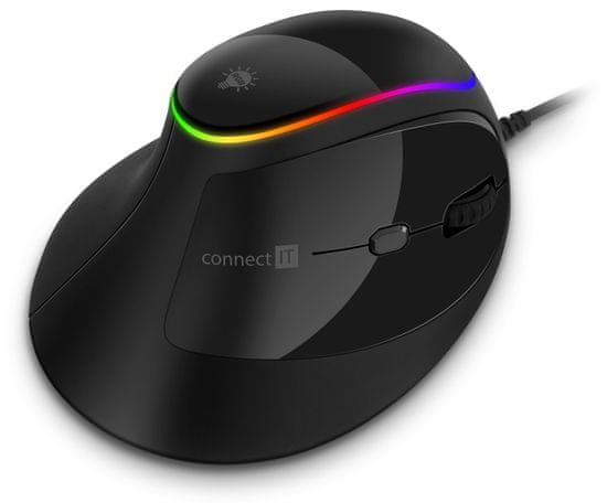Connect IT Game FOR HEALTH ergonomická vertikálna myš (CMO-2800-BK) - zánovné