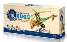Seva Mechanik Hugo staví Vrtulník Seva stavebnice s nářadím 130ks 4+