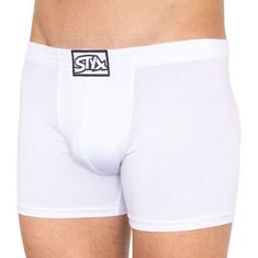 Styx 3PACK pánske boxerky long klasická guma biele (3F1061) - veľkosť L