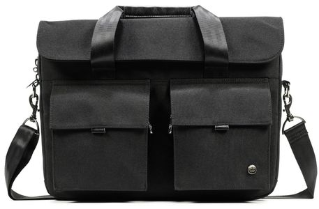 taška na notebook pkg richmond laptop messenger (PKG-RICH-BK01BK) remienok pripevnenie ku kufru vodeodolný ľahký odolný syntetická koža
