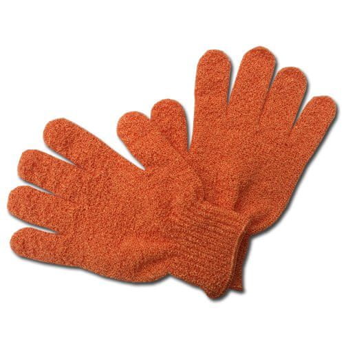 Max Peelingová rukavice GR002 masážne oranžová