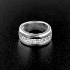Amiatex Strieborný prsteň 15194 + Nadkolienky Gatta Calzino Strech, 55