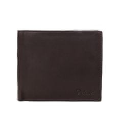 Delami Praktická pánska kožená peňaženka Tyler hnedá