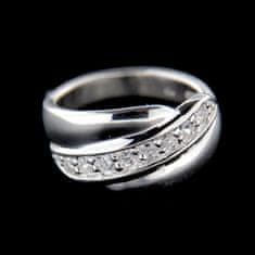 Amiatex Strieborný prsteň 15197 + Nadkolienky Gatta Calzino Strech, 54