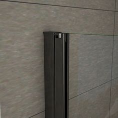 H K Sprchové dvere dvojkrídlové BLACK SAFIR D2 80, 76 – 80x200 cm