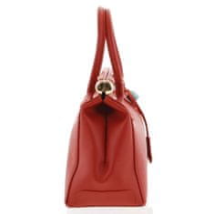 Delami Vera Pelle Luxusná dámska kožená kabelka Zina, červená