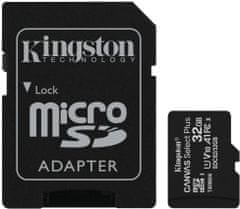 Kingston Micro SDHC Canvas Select Plus 100R 32GB 100MB/s UHS-I + adaptér (SDCS2/32GB)