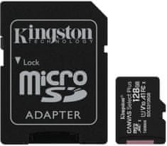 Kingston Micro SDXC Canvas Select Plus 100R 128GB 100MB/s UHS-I + adaptér (SDCS2/128GB)