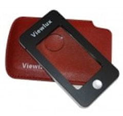 Viewlux Lupa s koženým púzdrom 2,5 × / 5 ×, s osvetlením