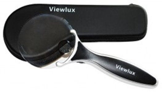 Viewlux Lupa s tvrdým púzdrom 2,5 × / 4 ×, 95 mm, s osvetlením