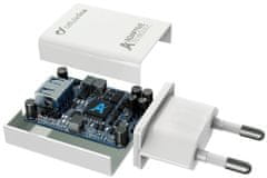 CellularLine Set USB nabíjačky a USB-C kábla, adaptívne nabíjanie, 15 W, biely ACHSMKIT15WTYCW