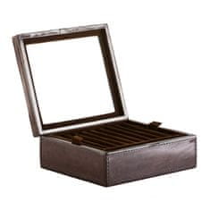 Balmuir Kožená krabička na prstienky a manžetové gombíky GREGOR, dark brown