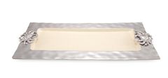 Julia Knight Luxusné obdĺžnikový tácku s krabom CRAB, smotanovo biely