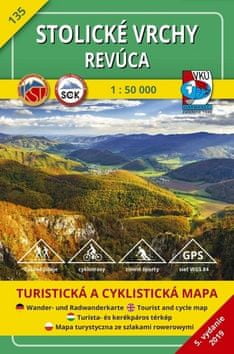Stolické vrchy, Revúca 1:50 000 - 135 Turistická a cyklistická mapa