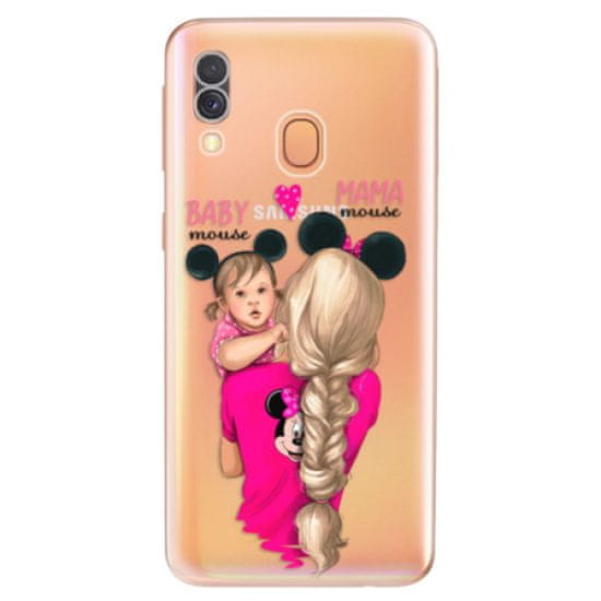 iSaprio Silikónové puzdro - Mama Mouse Blond and Girl pre Samsung Galaxy A40