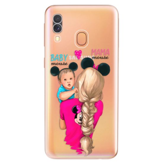 iSaprio Silikónové puzdro - Mama Mouse Blonde and Boy pre Samsung Galaxy A40
