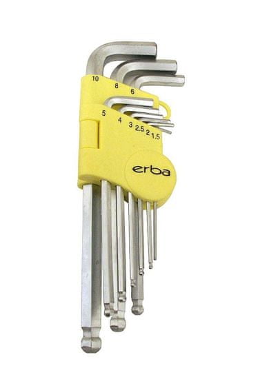Erba Imbusový kľúč 9 ks ER-46010