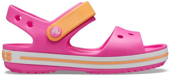 Crocs dievčenské Crocband Sandal Kids Electric Pink/Cantaloupe 12856-6QZ