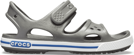 Crocs chlapčenské Crocband II Sandal PS Slate Grey/Blue Jean 14854-0DB