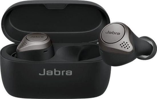 Jabra Elite 75T Hudobné Bluetooth handsfree 100-99090000-60, titánovo čierne - použité