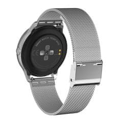 DayFit D8, smart hodinky, strieborné/kovové