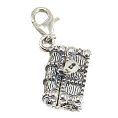 Thomas Sabo Prívesok "Truhla s pokladom" , 1523-347-21, Charm Club, 925 Sterling silver, blackened, glass-ceramic stone, zirconia