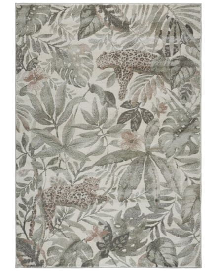 Elle Decor AKCIA: 80x150 cm Kusový koberec Botanical 103902 Cream / Green / Copperbrown z kolekcie Elle