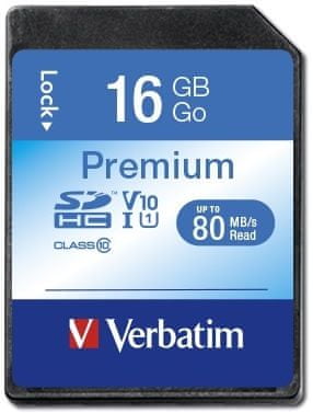 VERBATIM Premium SDHC 16 GB UHS-I V10 U1 (43962)