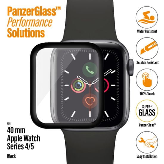 PanzerGlass SmartWatch pre Apple Watch 4/5/6/SE 40, čierne (2016)