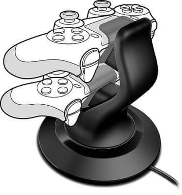 Dokovacia stanica, nabíjačka herných ovládačov k Playstation 4 Speedlink Twindock pre PS4