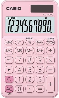 Vrecková kalkulačka Casio SL 310 UC BU, solárna, malá, ľahká, základná