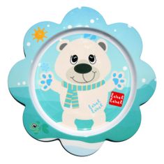Label-Label Friend Tanier s kvetinovým tvarom - ľadový medveď