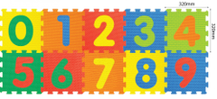 Teddies BABY Penové puzzle Číslice 32x32cm
