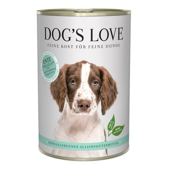 Dog's Love konzerva Hypoallergenic kačica 400 g